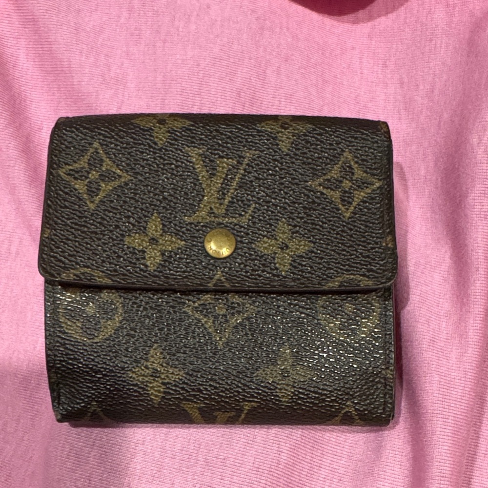 AUTHENTIC Louis Vuitton Black and Brown Monogram Wallet